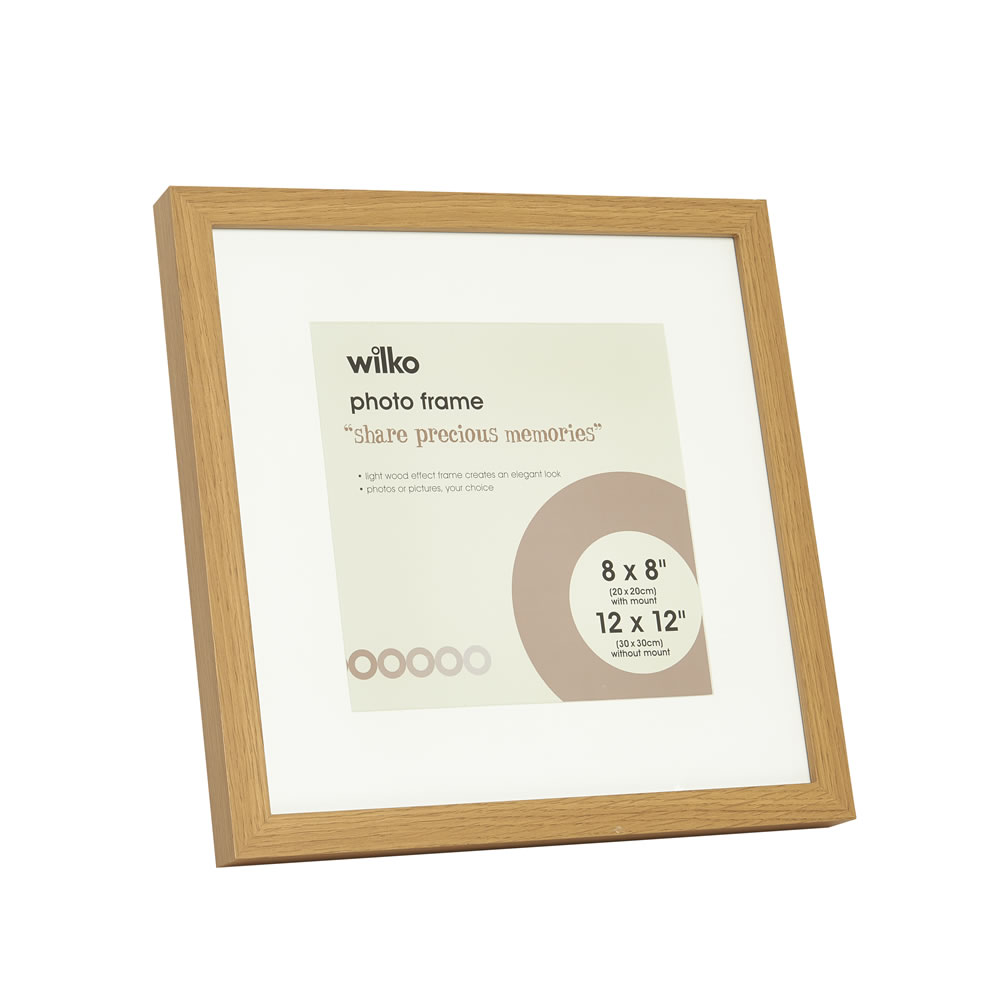 Wilko Light Wood Photo Frame 12 x 12in Wilko