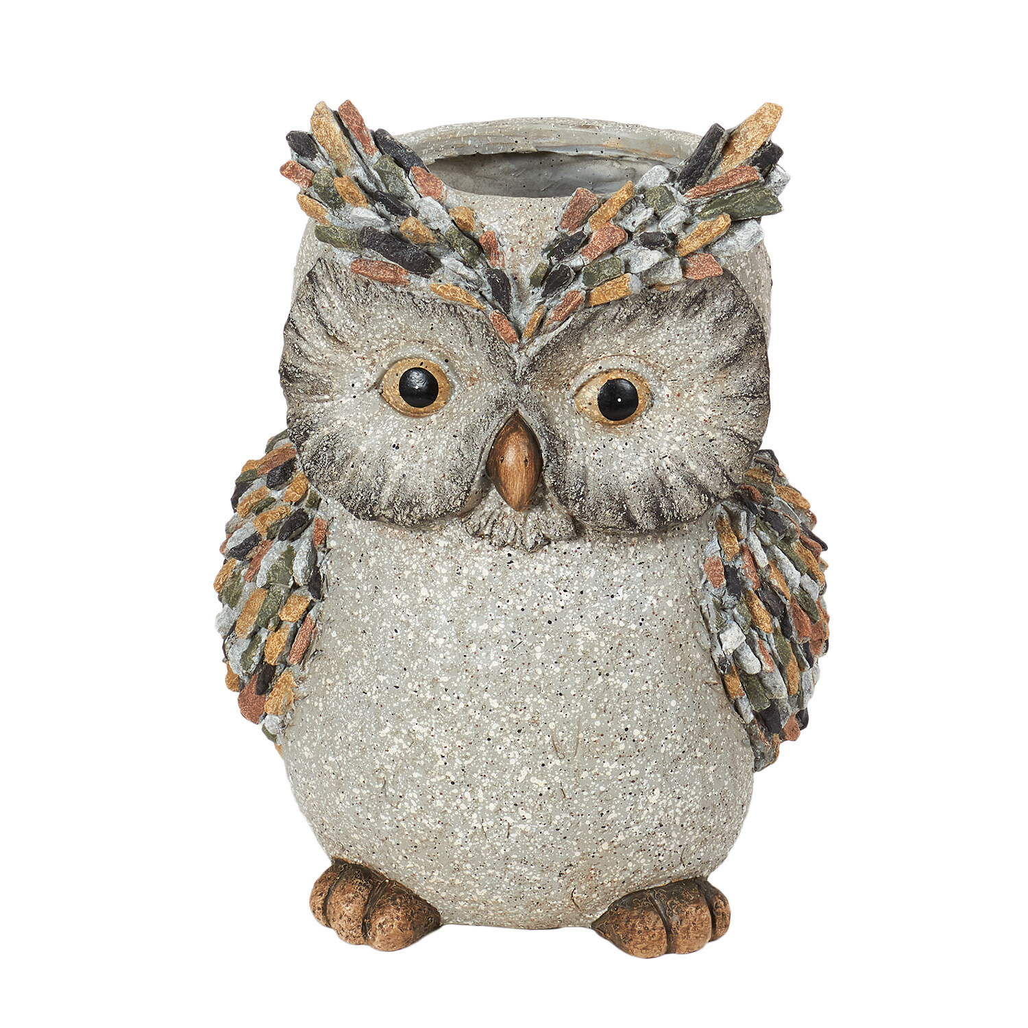 Indoor Owl Planter - Natural Image 1
