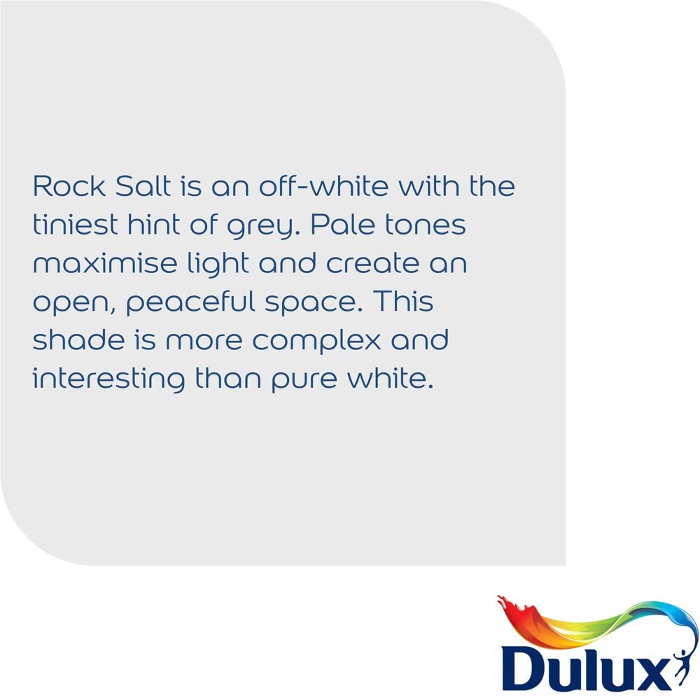 Dulux Easycare Bathroom Rock Salt Soft Sheen Emulsion Paint 2.5L Image 4