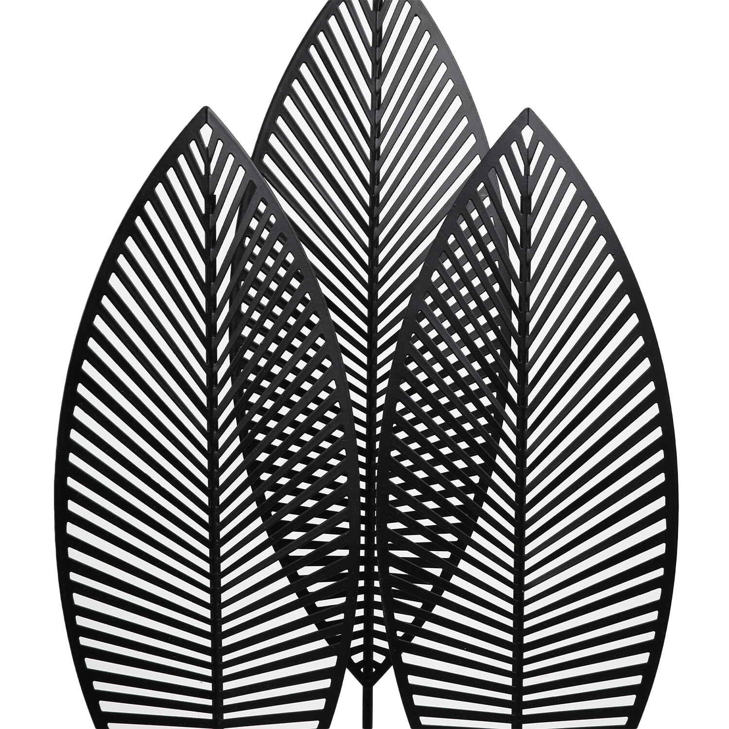 Black Layered Leaf Ornament Image 2