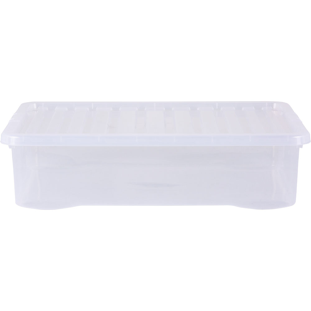Wham Clear 46L Underbed Crystal Box and Lid Set of 4 Image 4