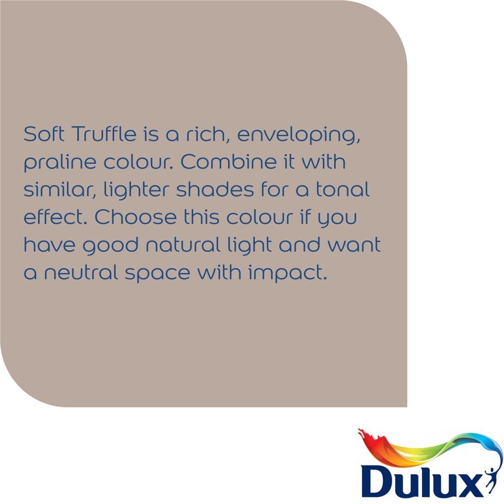Dulux Easycare Washable & Tough Soft Truffle Matt Emulsion Paint 2.5L Image 4