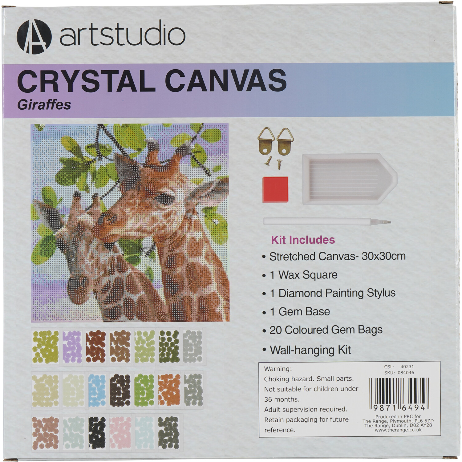 Crystal Canvas Giraffes or Panda Image 3