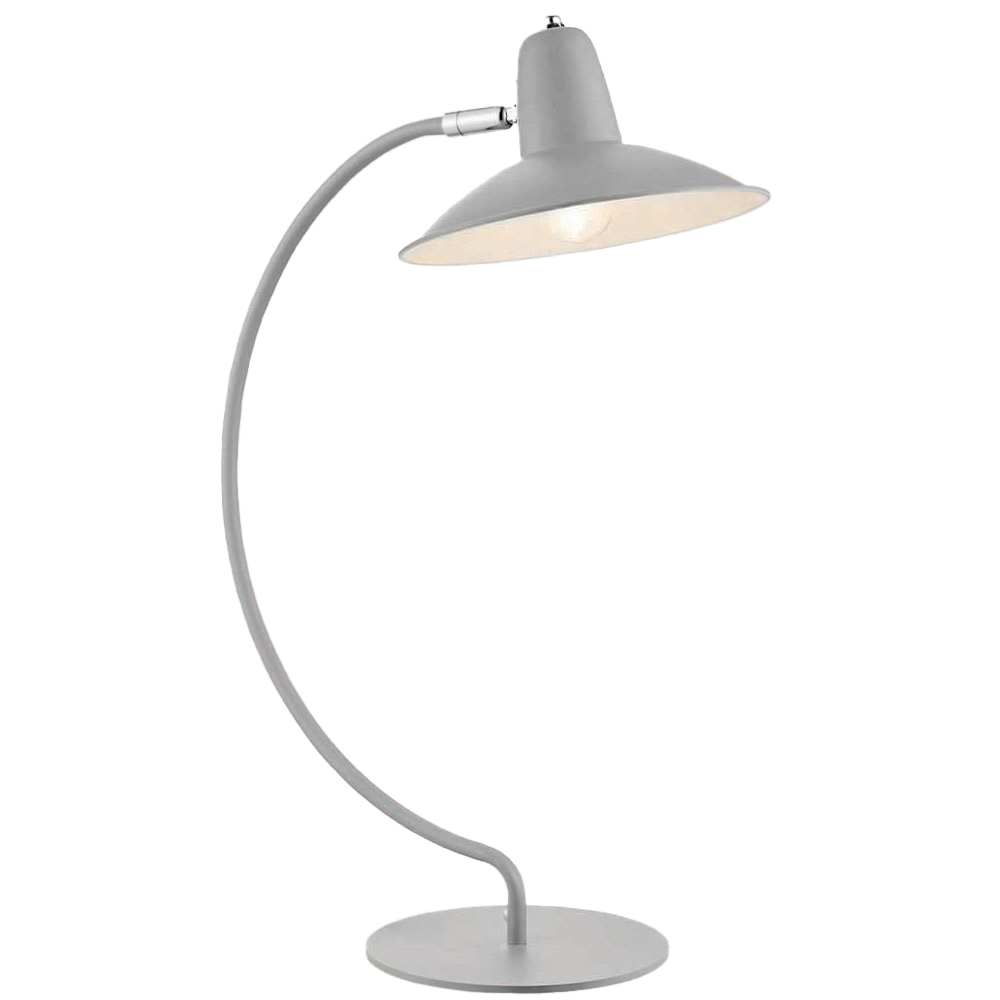The Lighting and Interiors Grey Charlie Desk Lamp Image 4