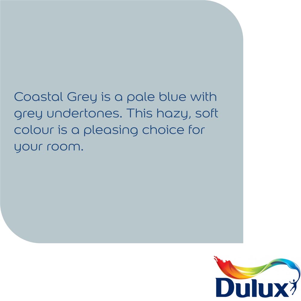 Dulux Easycare Bathroom Coastal Grey Soft Sheen Emulsion Paint 2.5L Image 5