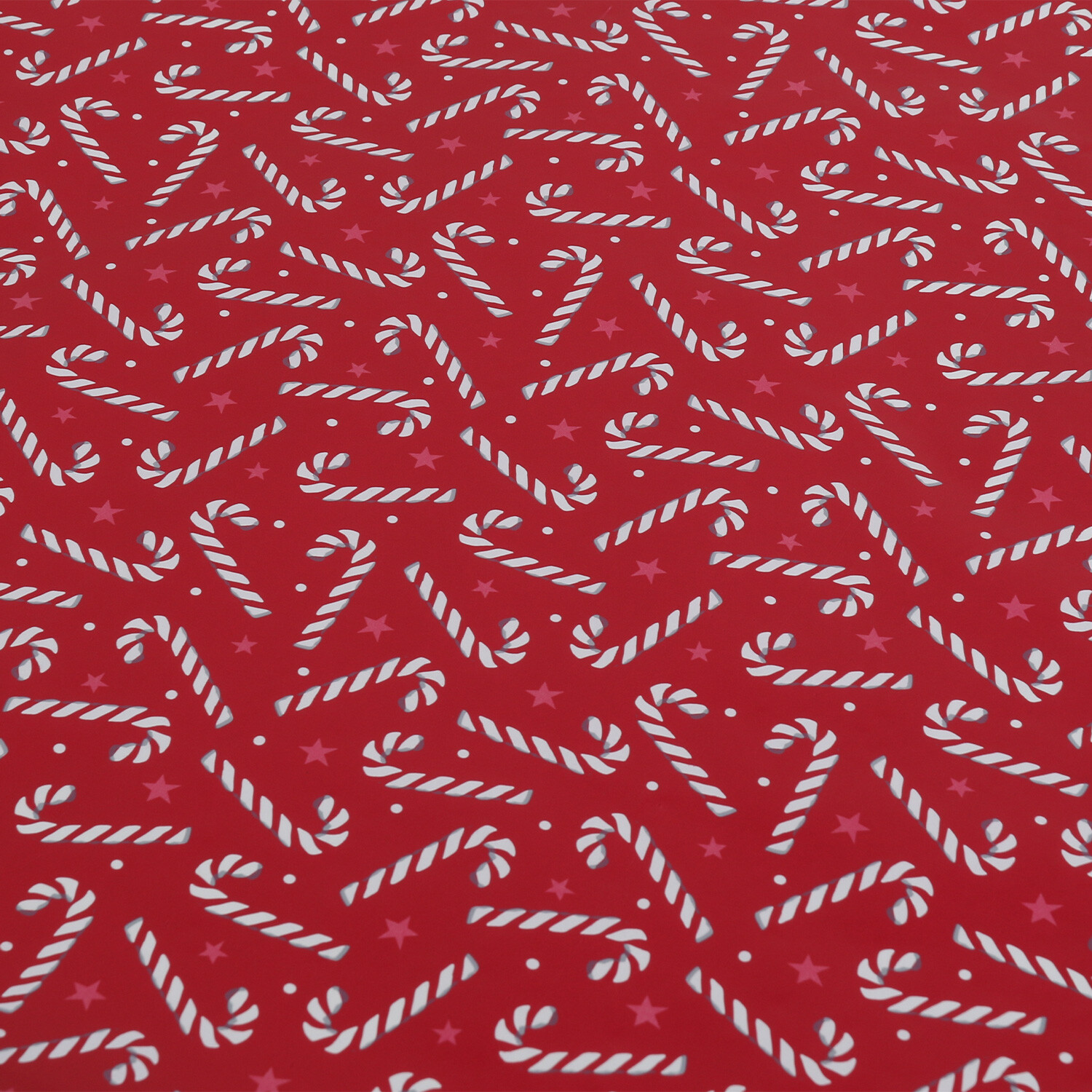 4m Festive Candy Cane Wrapping Paper Image 4