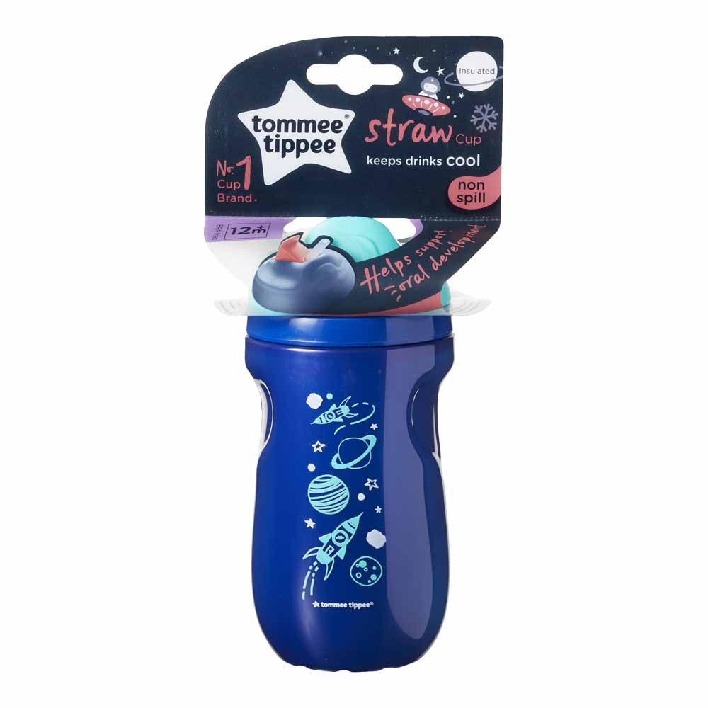 Tommee Tippee Insulated Active Straw Cup 12+ months 260ml Wilko