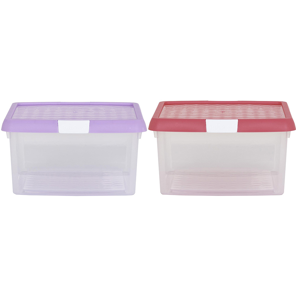 Wham 9L Pink/Lilac Storage Box with Lid Image 1