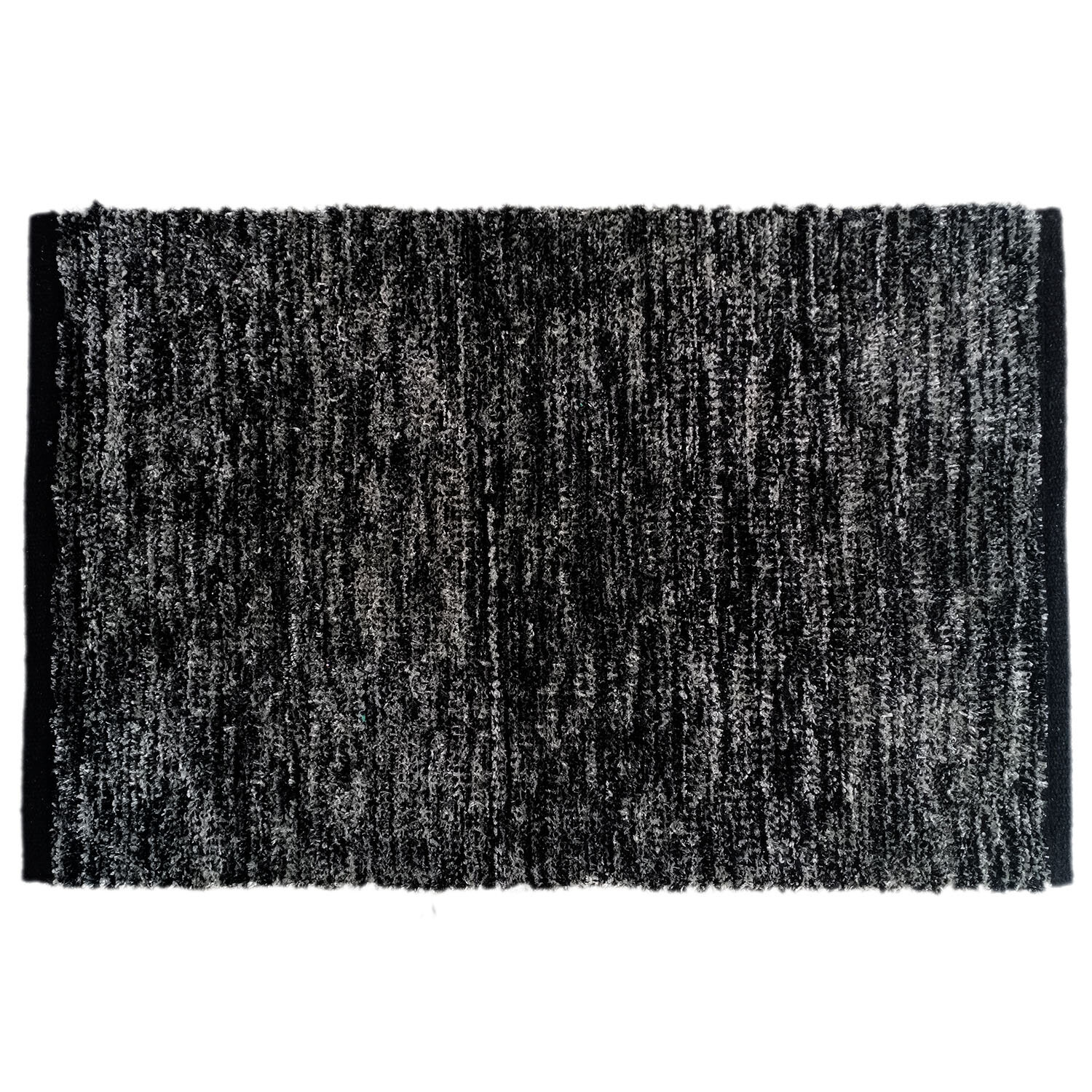 Melange Shimmer Rug - Black Image