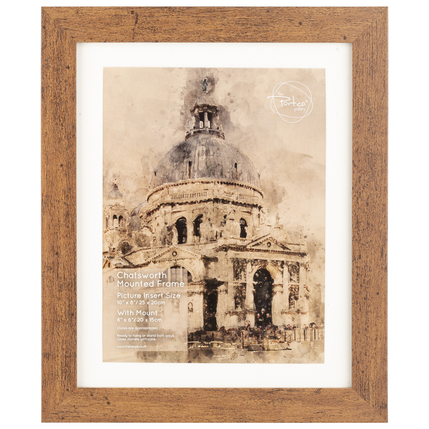 The Port. Co Gallery Chatsworth Mounted Photo Frame 8 x 6 inch Image