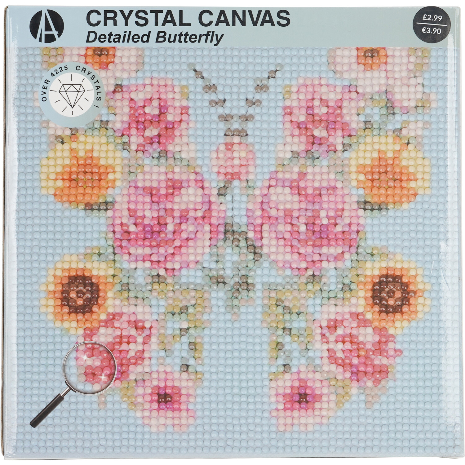 Crystal Canvas Detailed Flower or Butterfly Image 1