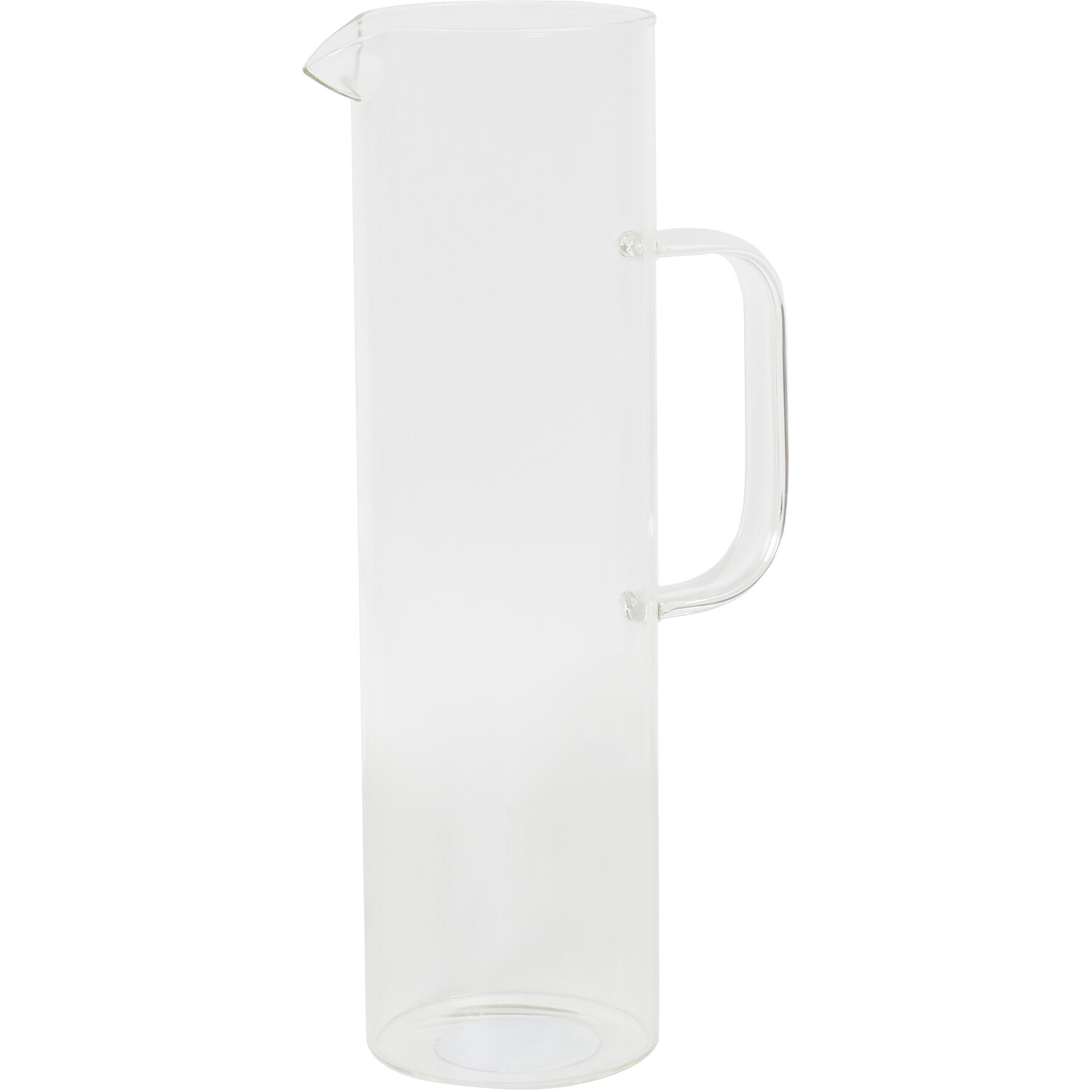 1.2L Glass Jug with Stainless Steel Lid - Clear Image 3