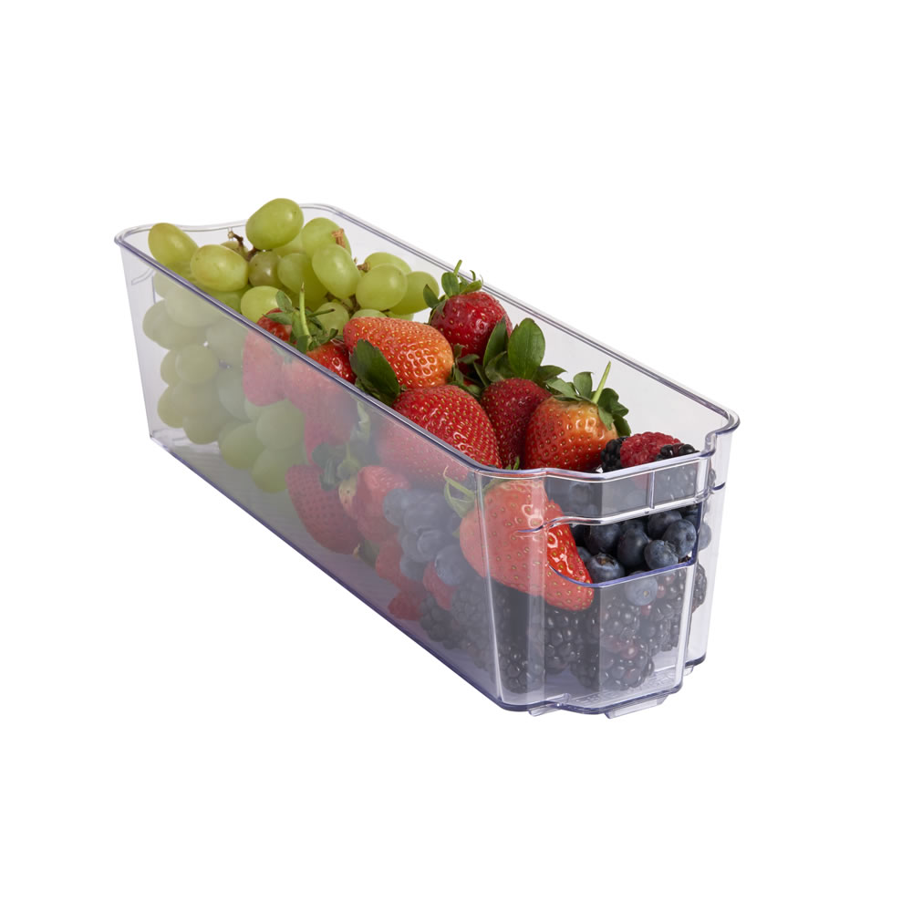 Wilko Fridge and Freezer Storage Bin 14 x 4 inches Wilko