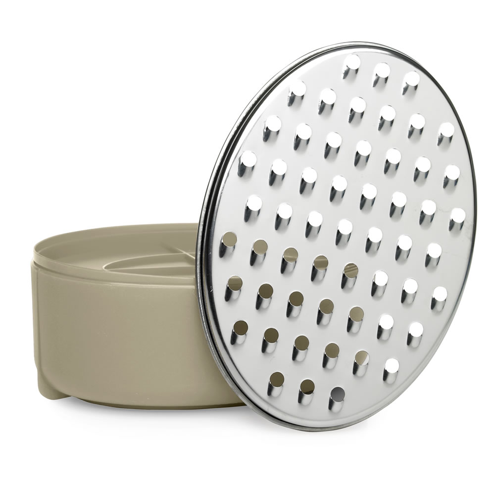 Wilko Grater with Container Taupe/Silver Effect Wilko