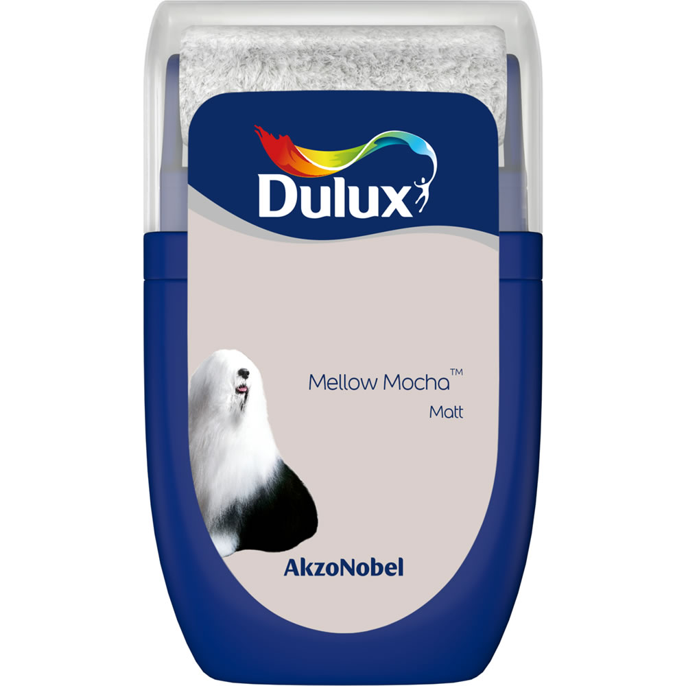 Dulux Mellow Mocha Matt Emulsion Paint Tester Pot 30ml Image 1