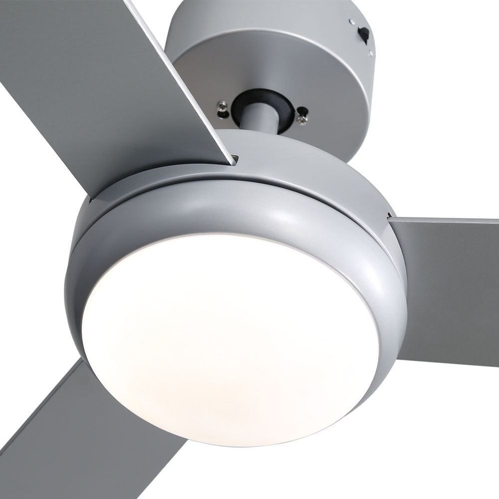 Living and Home Silver Adjustable Ceiling Fan with Light Image 3