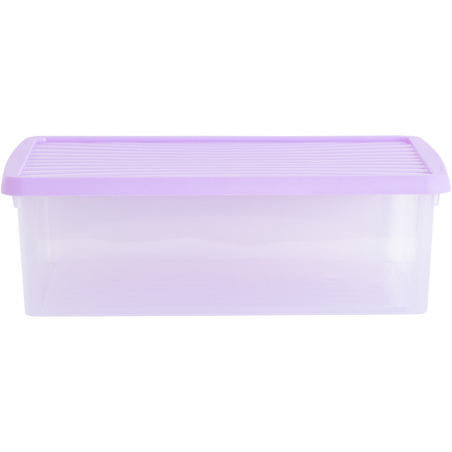 Single 23L Clear Stackable Storage Box with Lid in Assorted styles Image 6