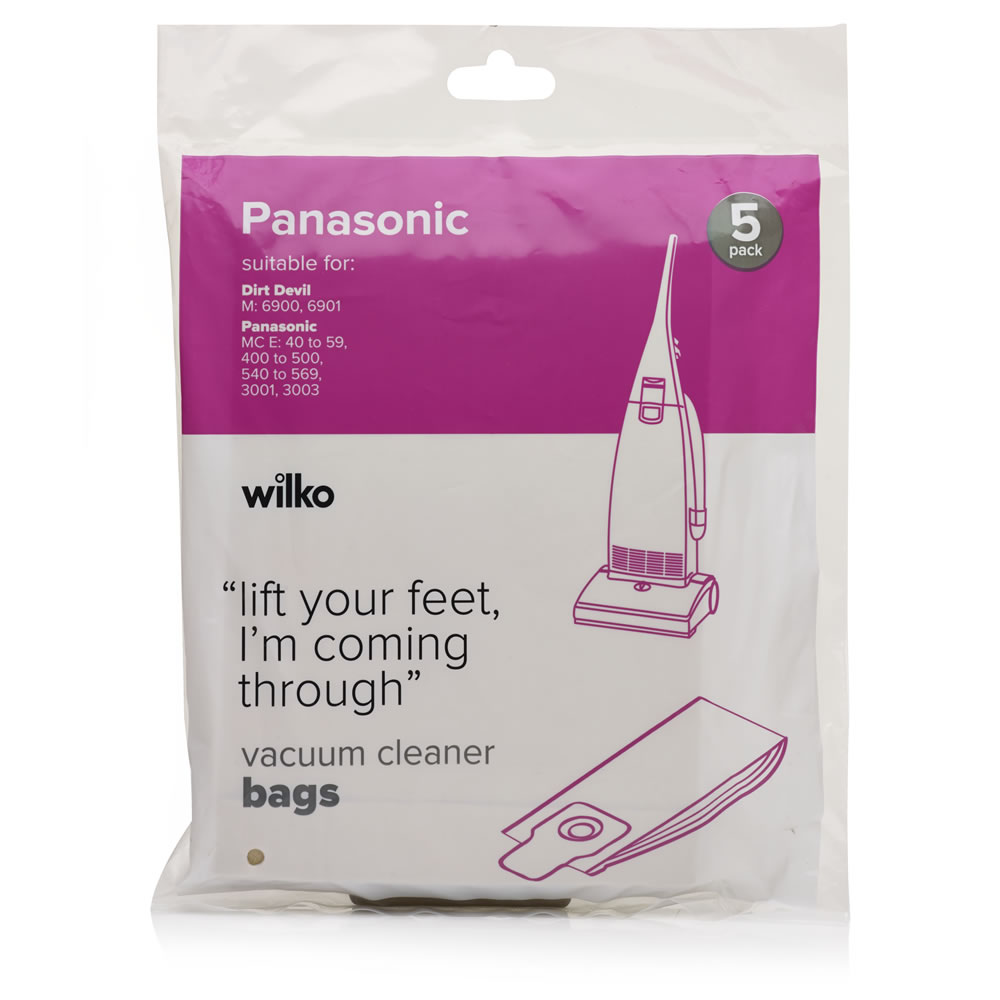 Wilko Panasonic Vacuum Cleaner Bags 5pk Image