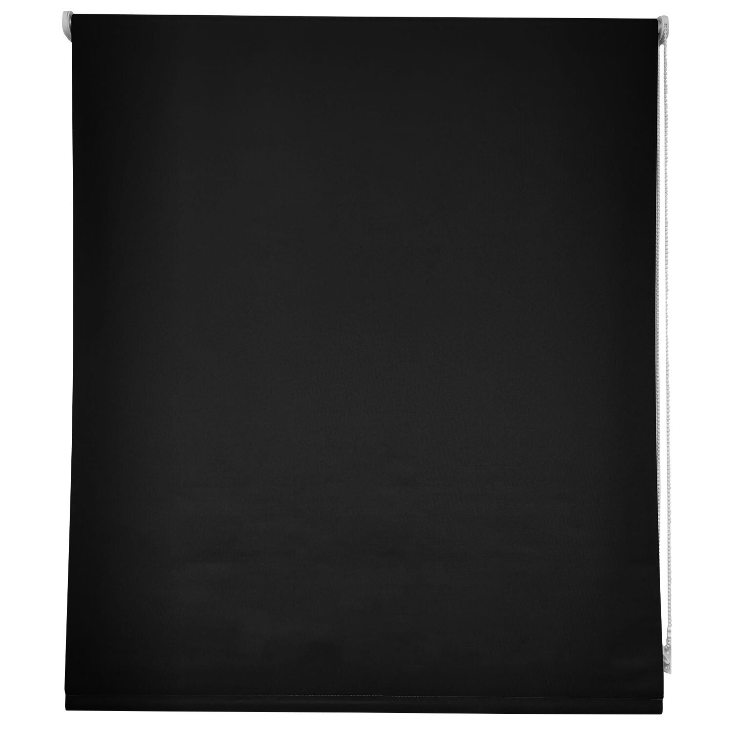 Plain Blackout Roller Blinds Black 180cm Image 3