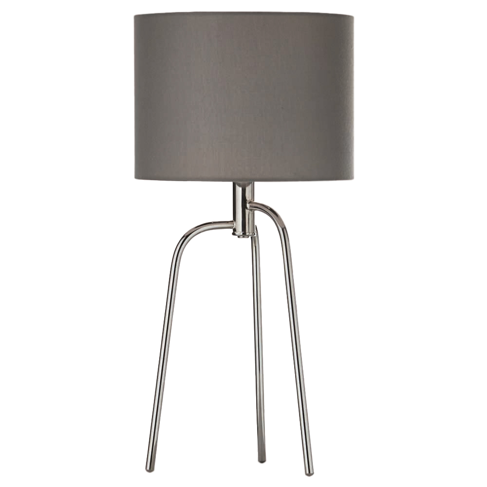 The Lighting and Interiors Chrome Jerry Table Lamp Image 1