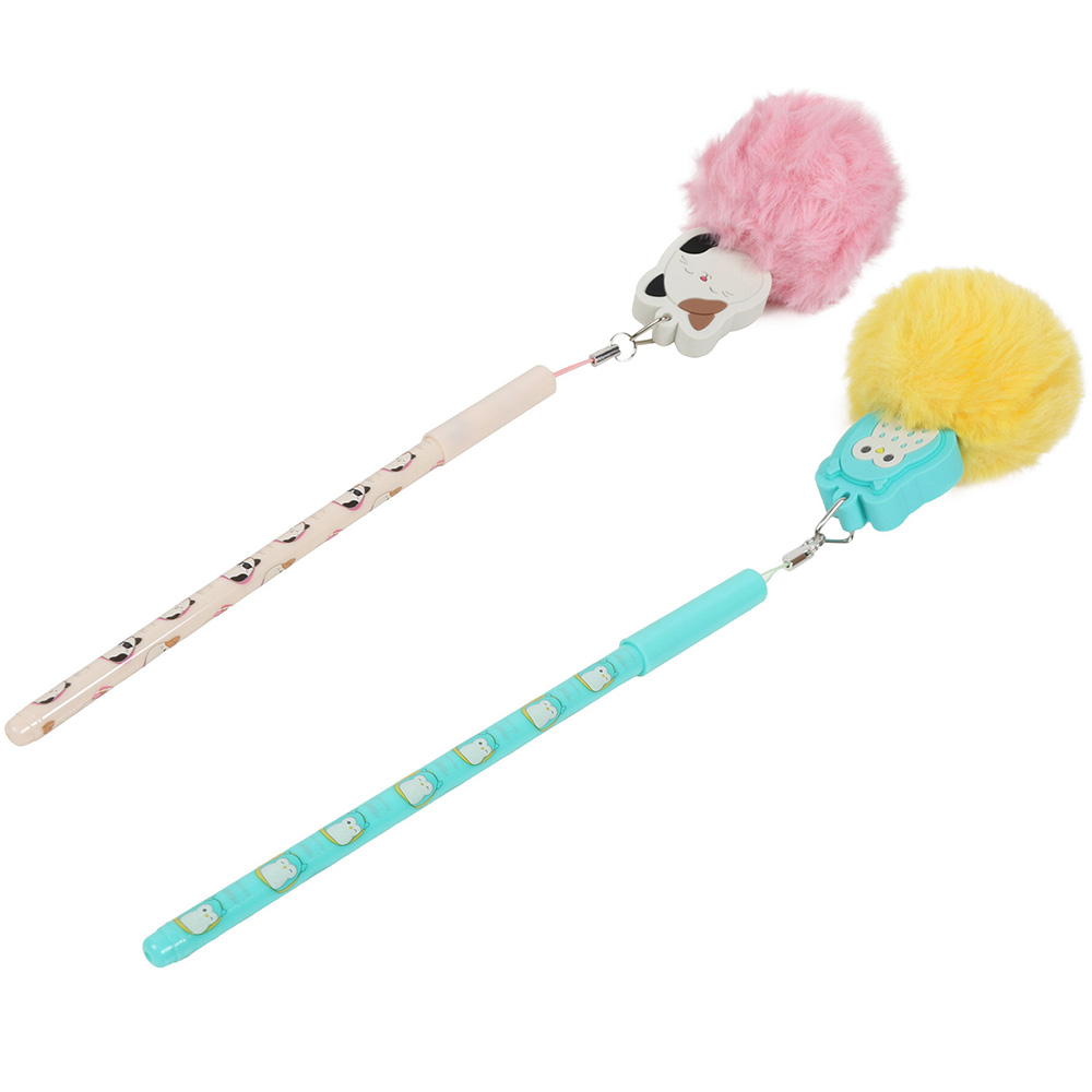 Single Squishmallows Pom Pom Pen in Assorted styles Image 1