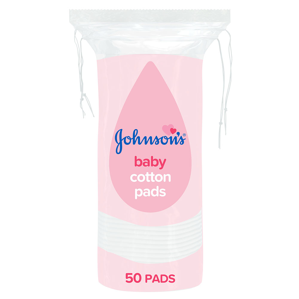 Johnson & Johnson Baby Cotton Pads 50 Pack Image 2