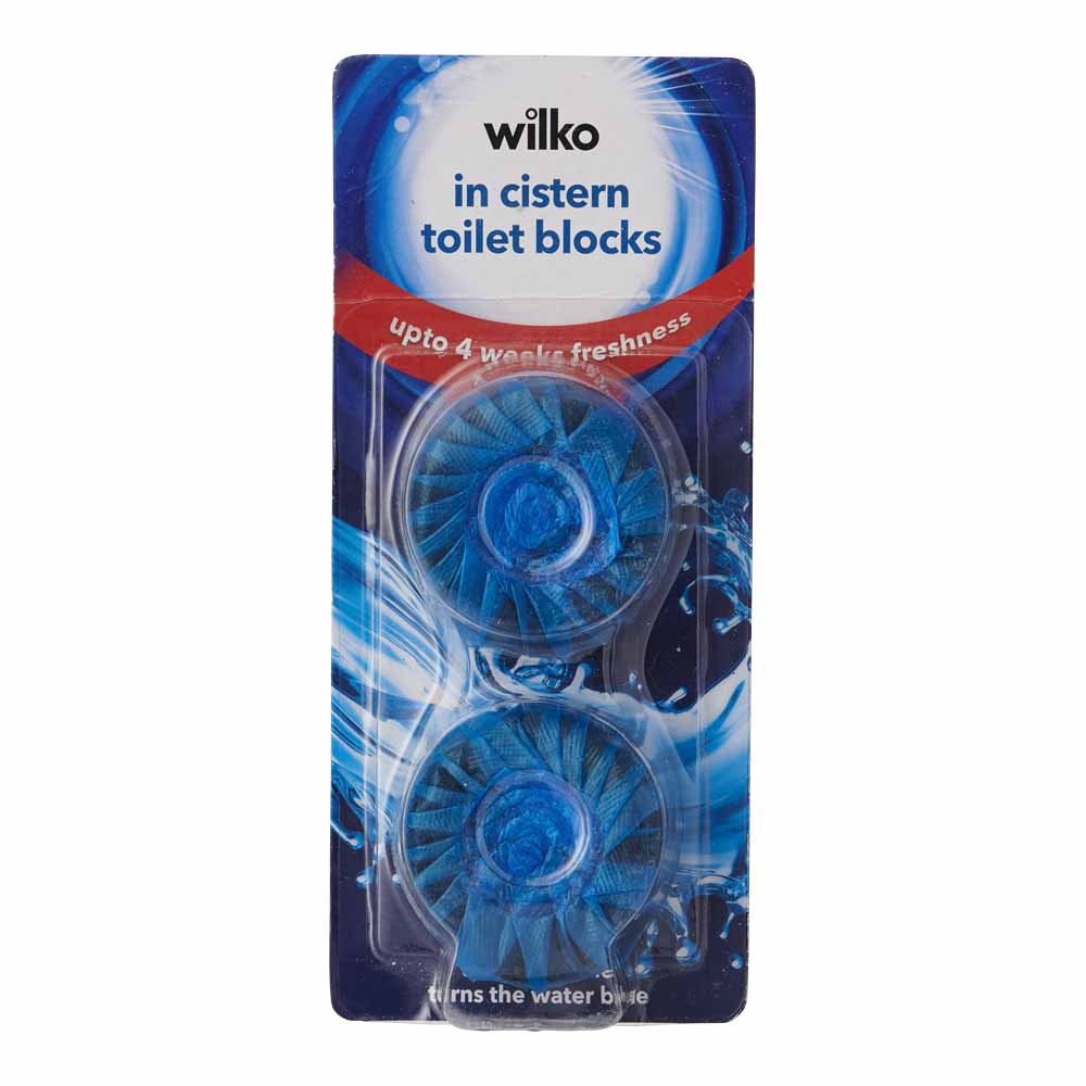 Wilko In Cistern Block Blue 2 Pack Image 1