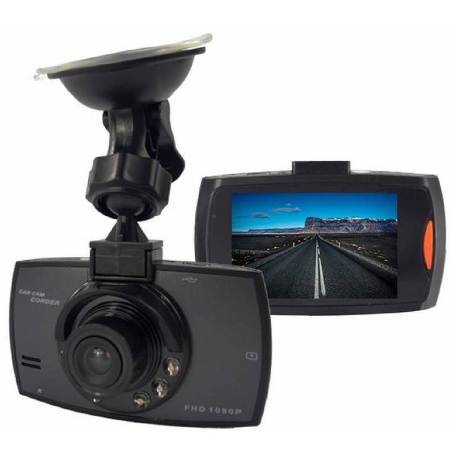 HD Car Dash Camera with SD Card - Black Image 2