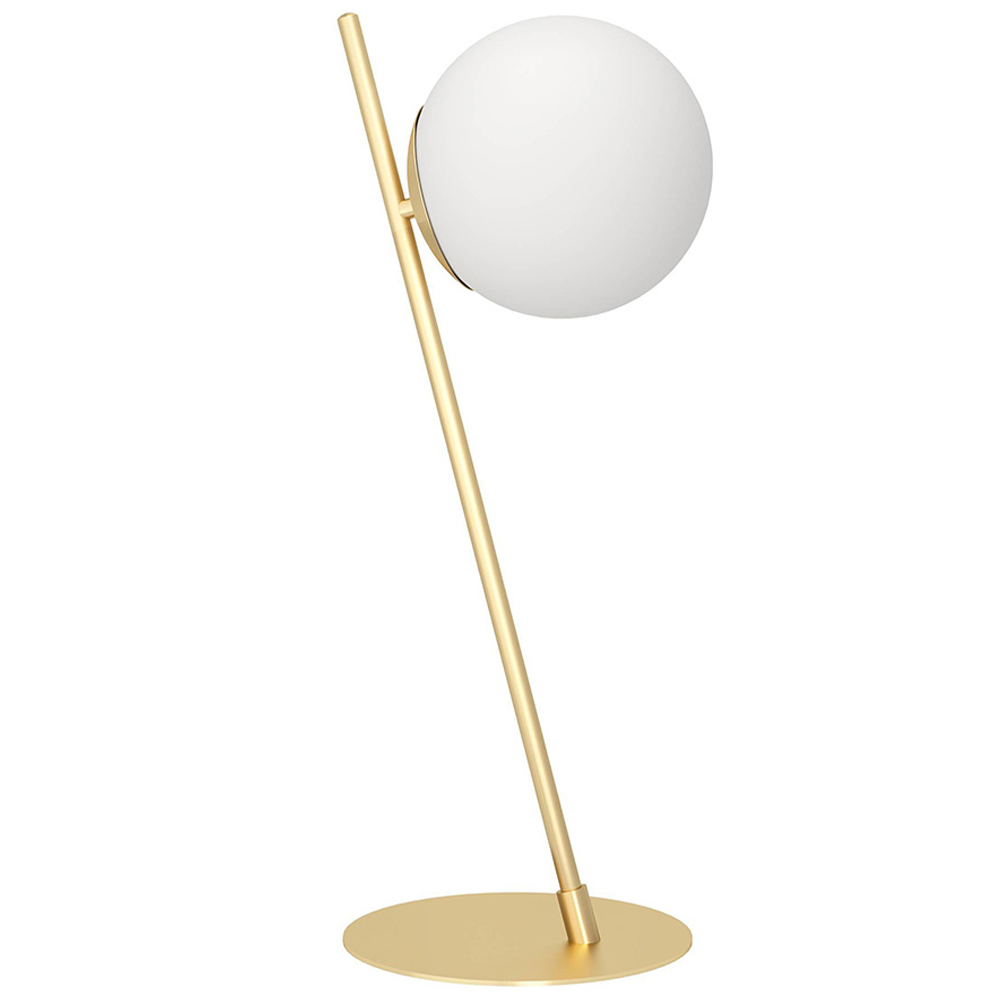 EGLO Rondo 4 Gold and Opal Table Lamp Image 1