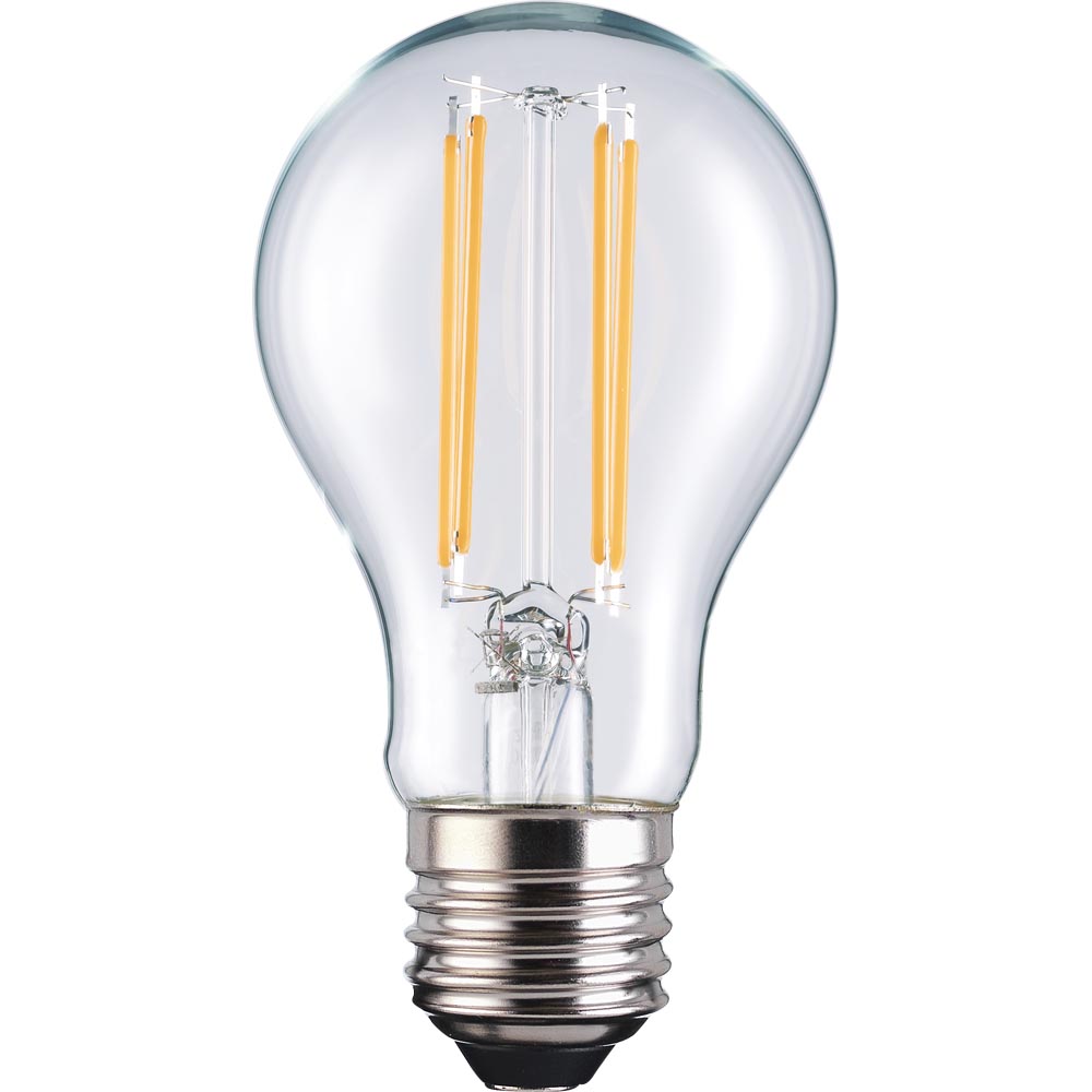 Wilko 1 Pack Screw E27/ES LED Filament 806 Lumens Standard Dimmable Light Bulb Image 2
