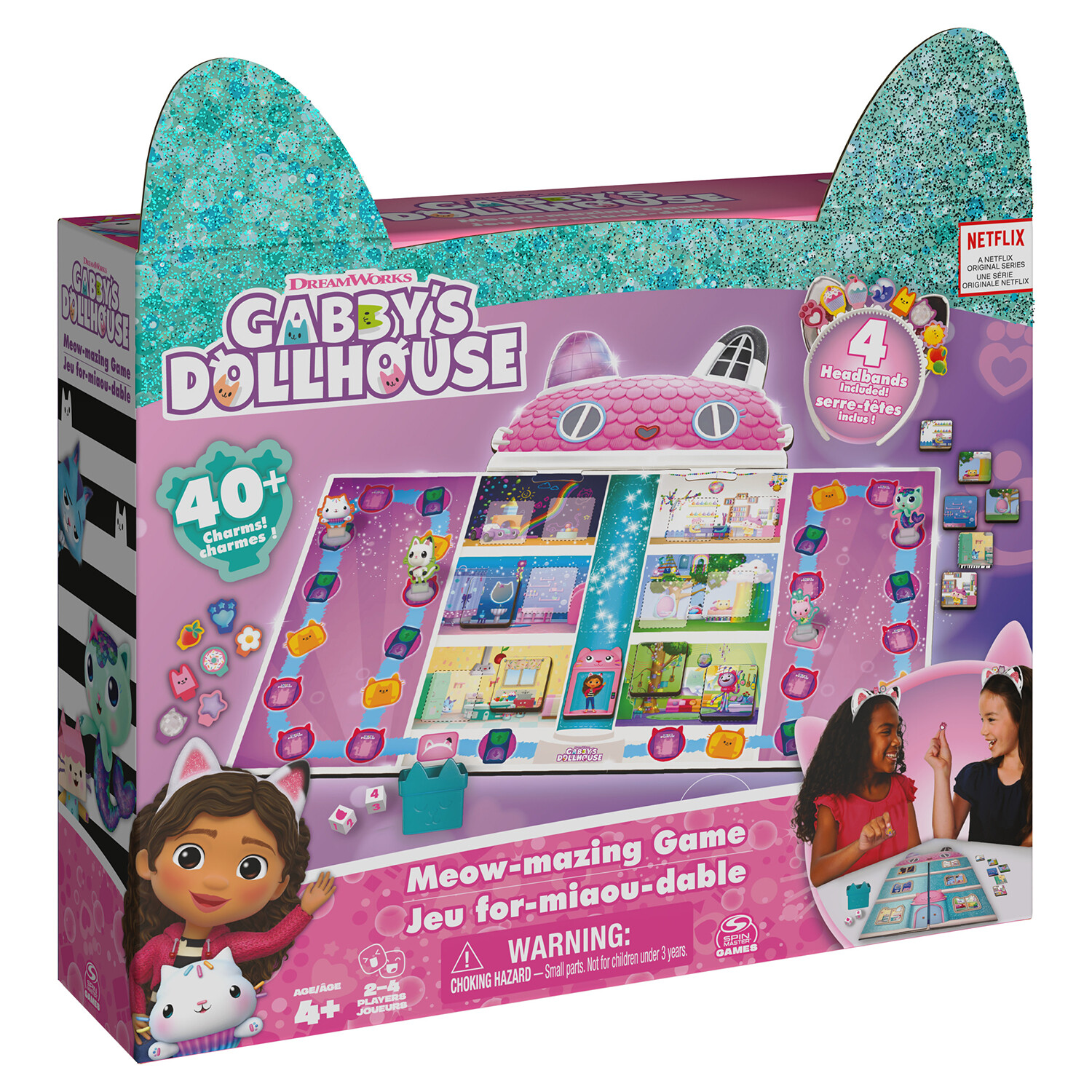 Dreamworks Gabby's Dollhouse Meow Mazing Game Playset Image 2