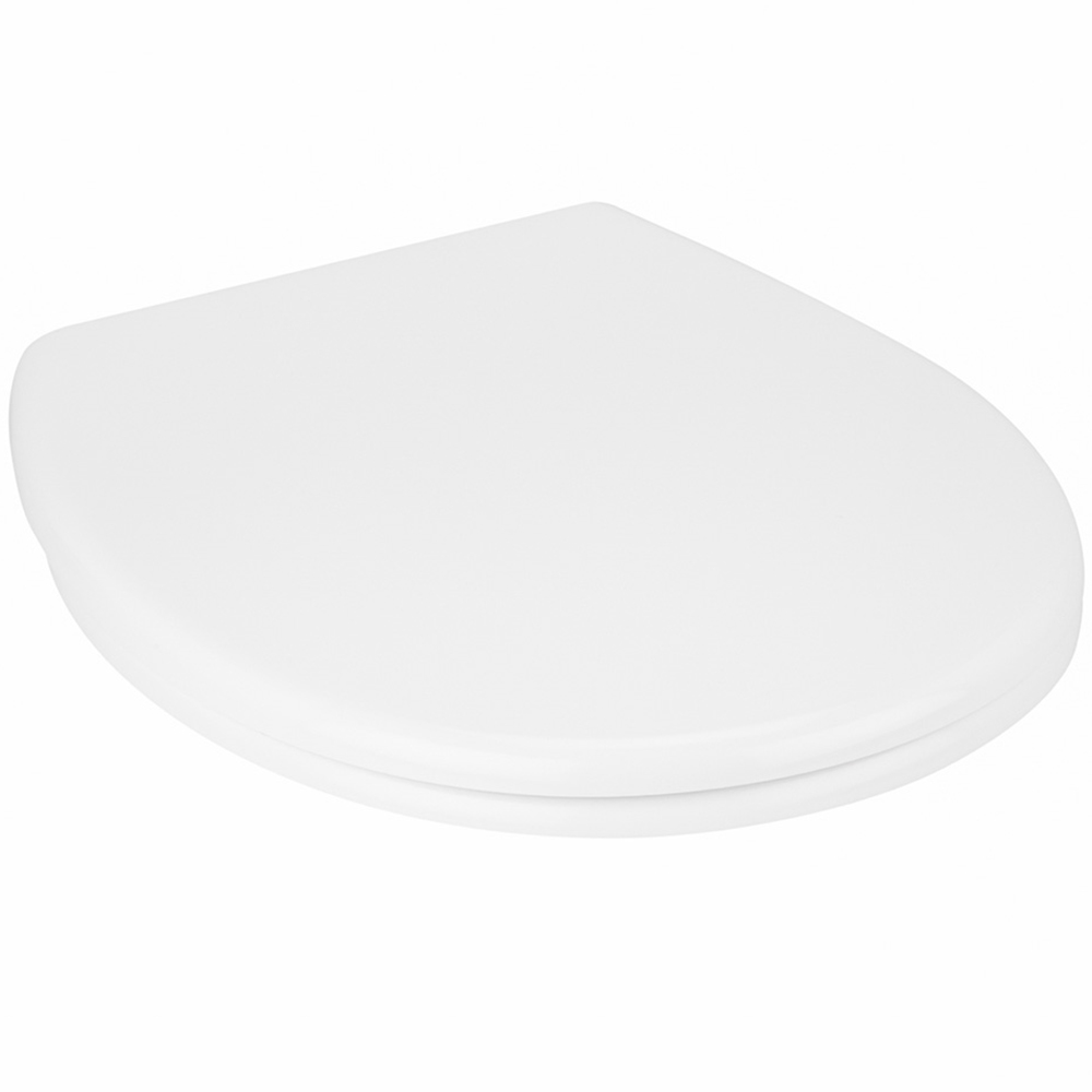 Soho White Duroplast Toilet Seat Image 1