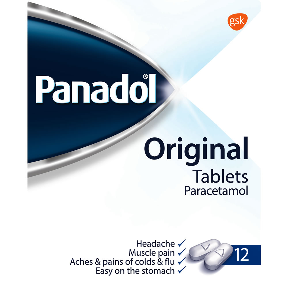 Panadol Original Paracetamol Tablets 500mg 12 pack Wilko