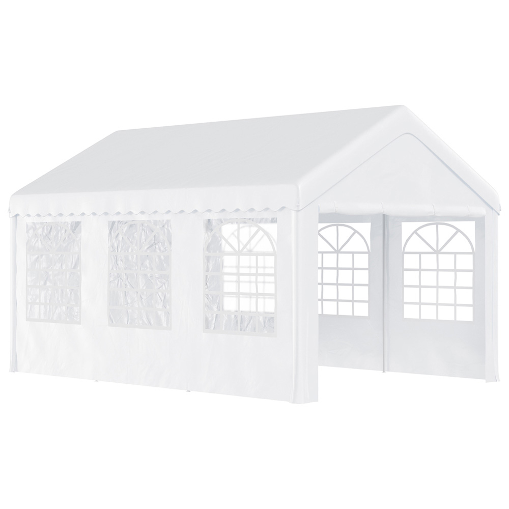 Outsunny 4 x 6m Marquee Carport Shelter Gazebo Tent Image 2