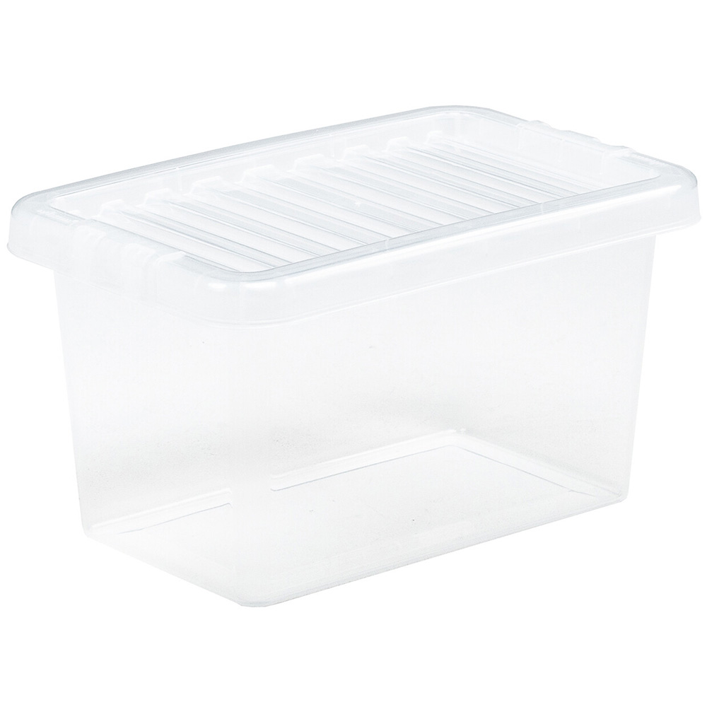 Wham 70L Clear Crystal Box with Lid 18cm Image