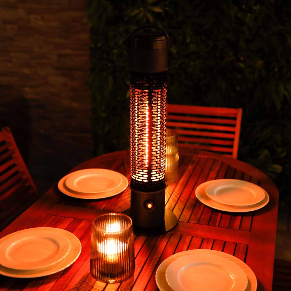 Charles Bentley Electric Outdoor Tower Heater 1200W Image 5