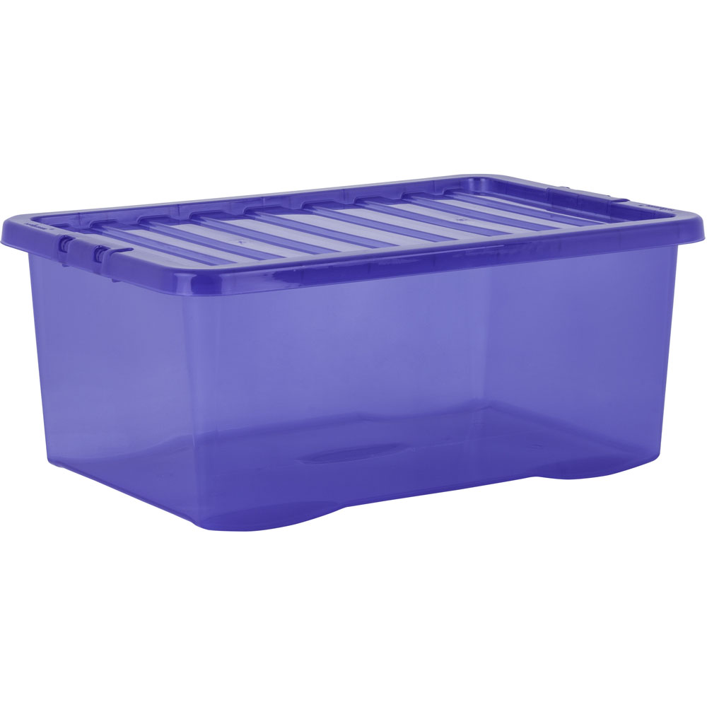 Wham Tint Blue 45L Crystal Box and Lid Set of 5 Image 3