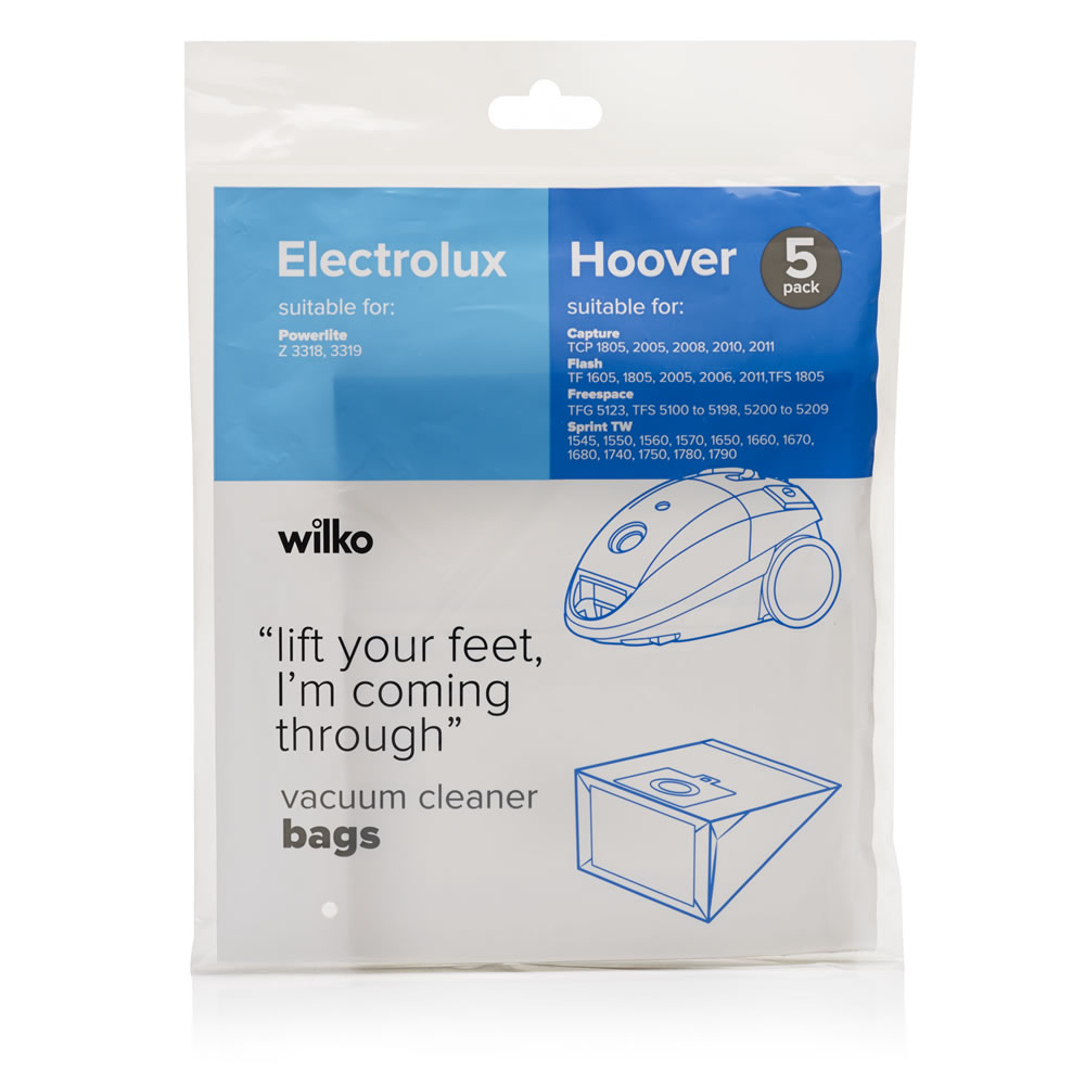 Wilko Electrolux and Hoover Vacuum Cleaner Bags 5 Pack Image