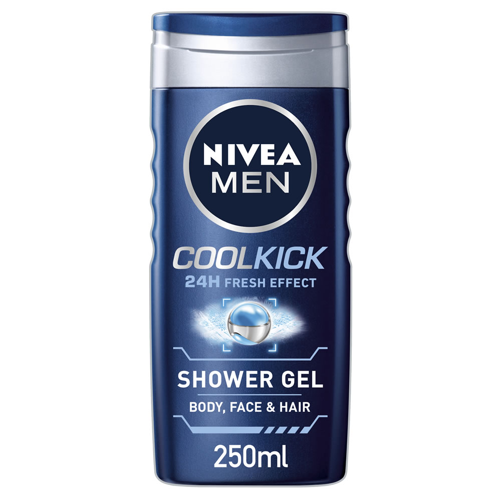 Nivea Men Cool Kick Shower Gel 250ml Wilko
