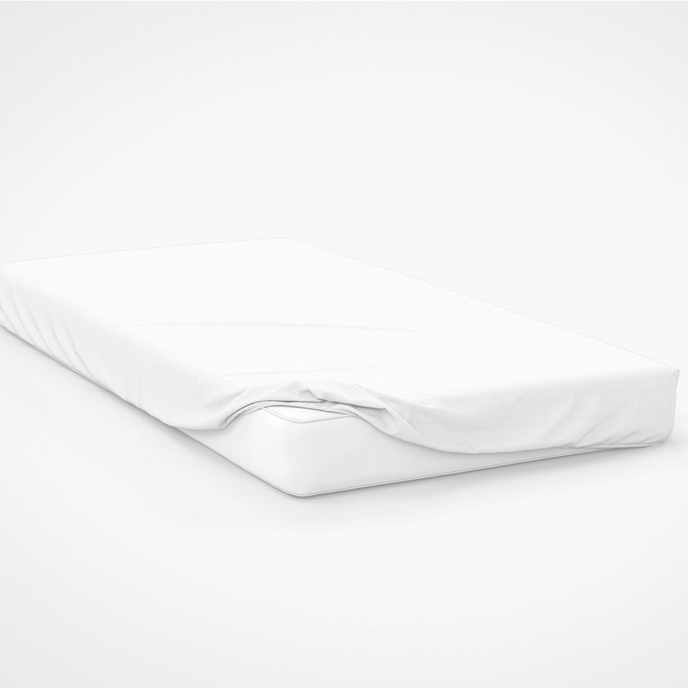 Serene Super King White Deep Fitted Bed Sheet Image 2