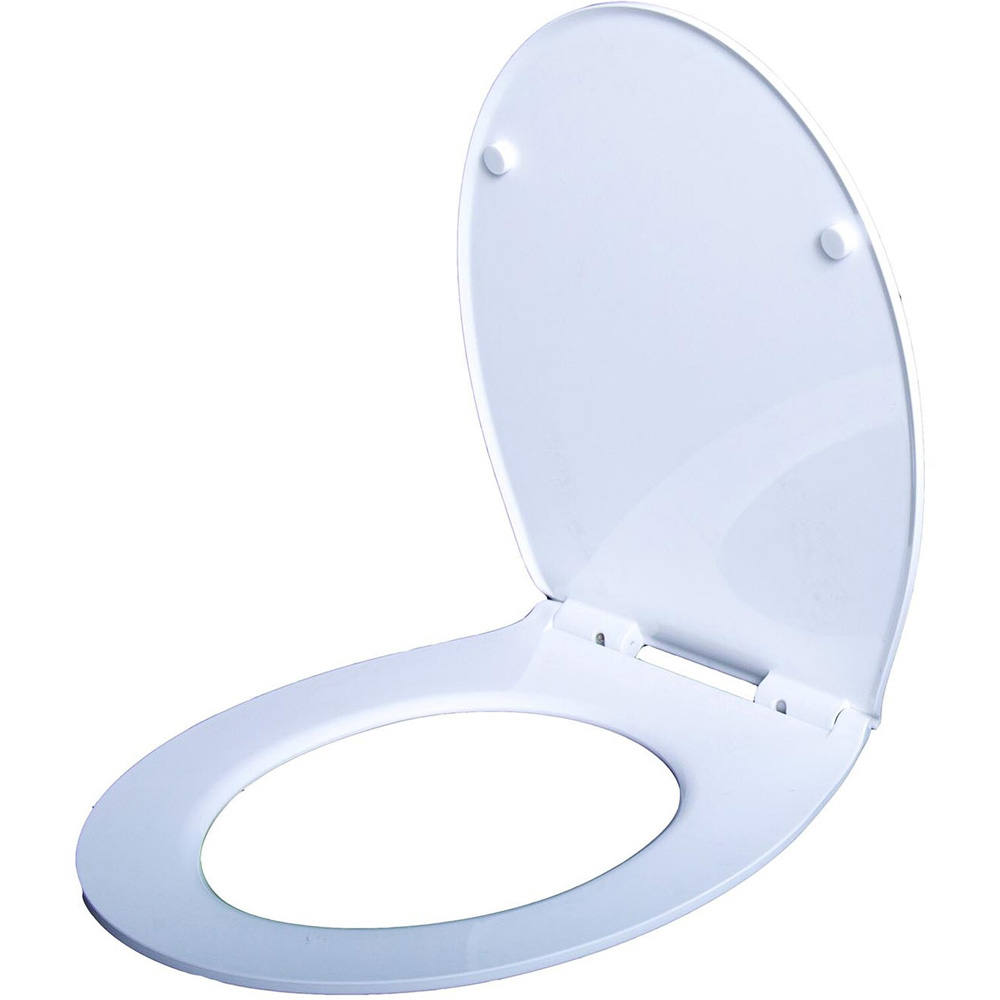 White Duroplast Toilet Seat Image 3