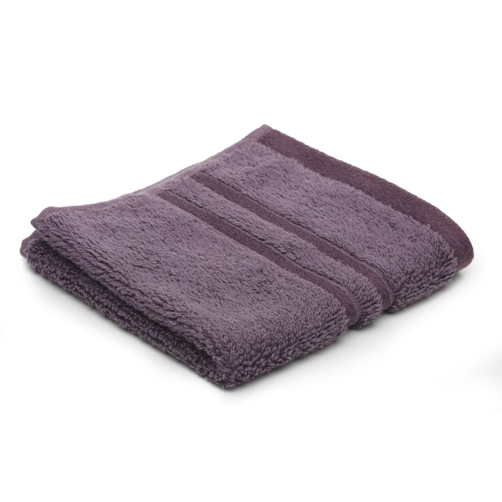 Wilko Best Face Cloth Plum Wilko