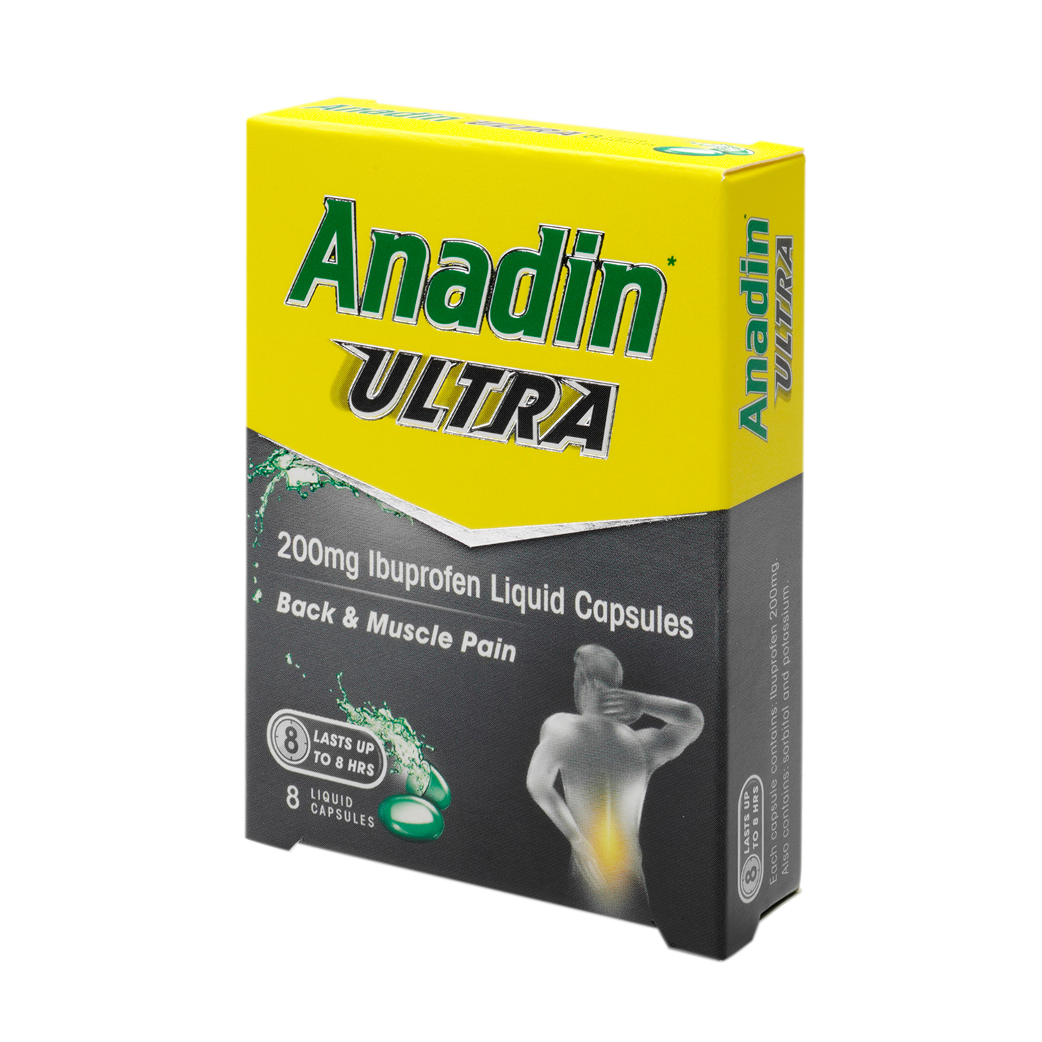Pack of 8 Anadin Ultra Ibuprofen Liquid Capsules Image