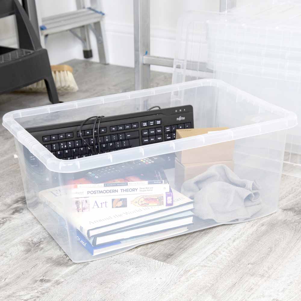 Wham 45L Crystal Storage Box and Lid 5 Pack Image 2