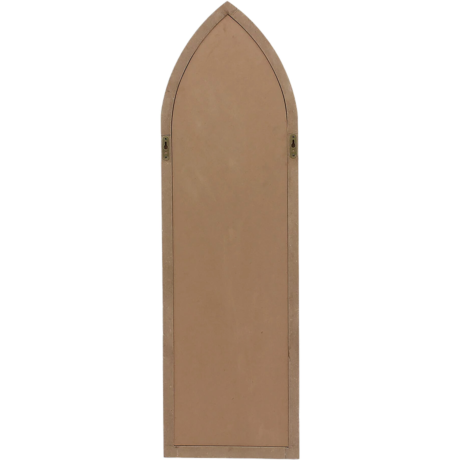 Narrow Arch Wooden Mirror - Brown Image 2