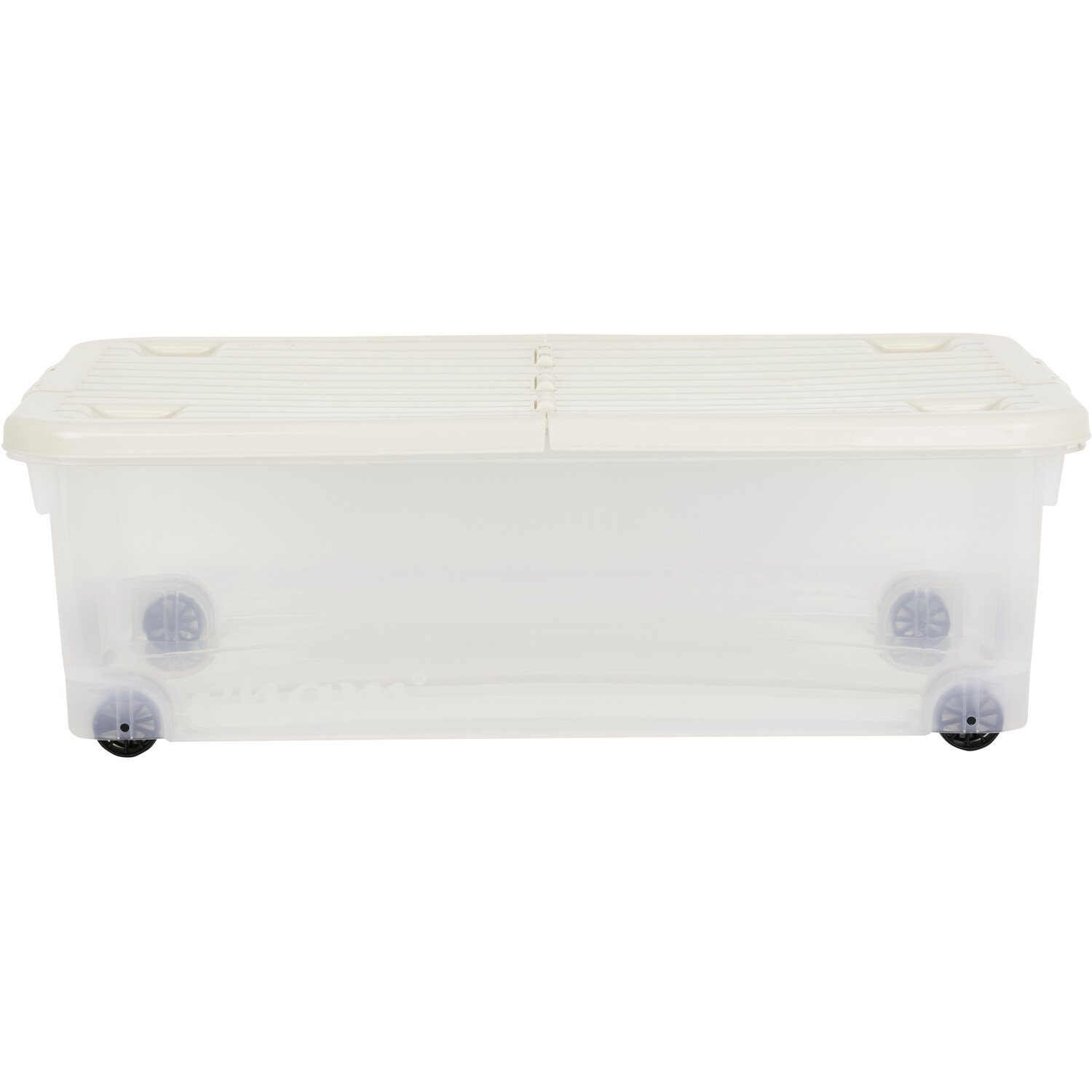 Wham Perfectly Pale Wheel Storage Box with Folding Lid 32L Image 1