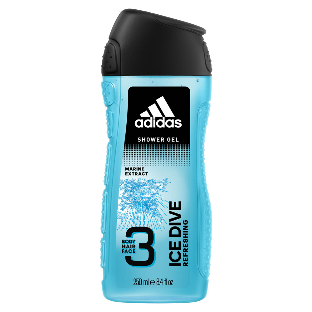 Adidas Shower Gel Ice Dive 250ml Wilko
