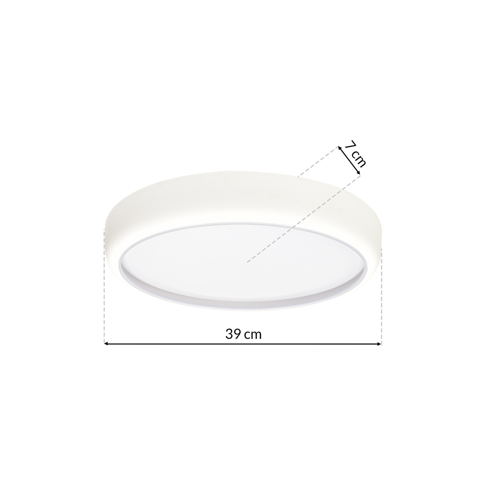 Milagro Gea White LED Ceiling Lamp 230V Image 8