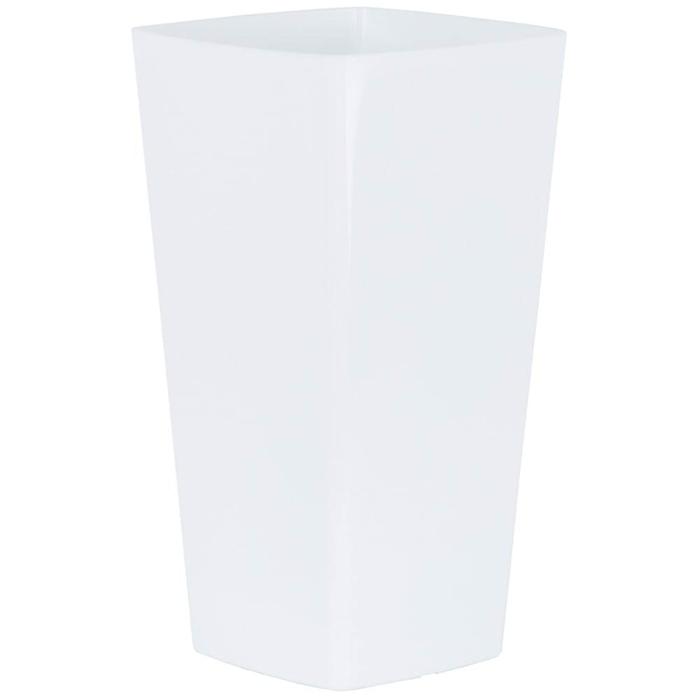 Wham Studio Ice White Tall Square Plastic Planter 16cm 3 Pack Image 4
