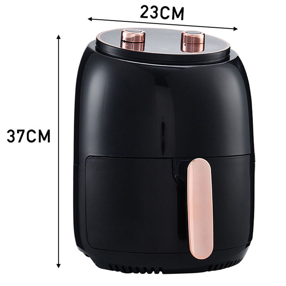 Living and Home DM0491 5.5L Black Air Fryer 2400W with Knob Image 9